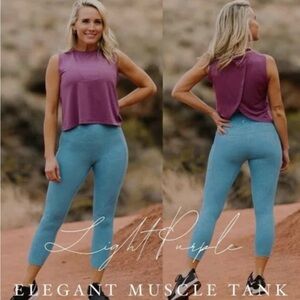 Zyia Light Purple Elegant Muscle Tank